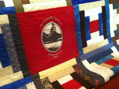 Portsmouth Island quilt made by the Ocracoke Needle & Thread Club. This quilt will be raffled at the Homecoming. Tickets are $1 and available at Ocracoke Preservation Society Museum.